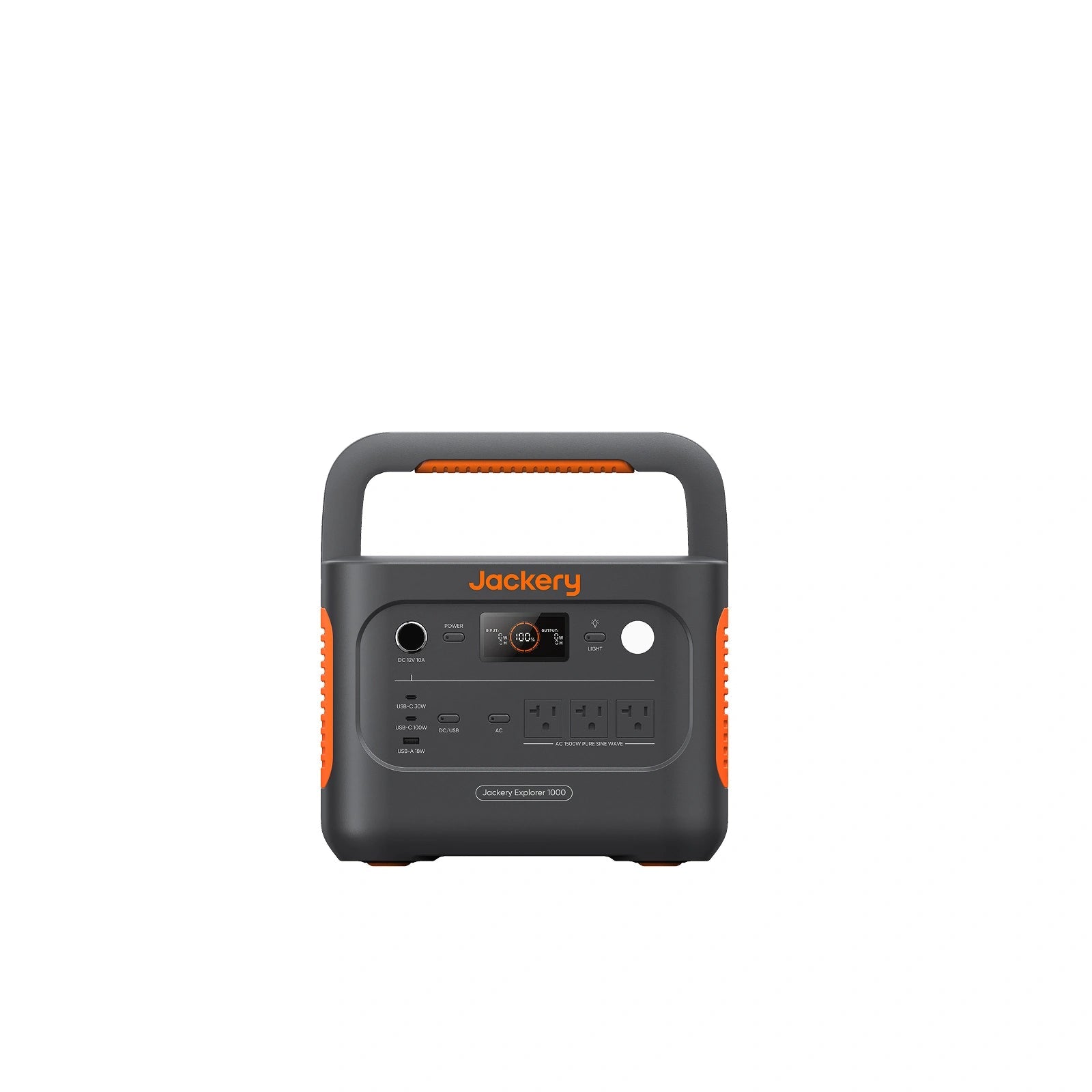 Jackery Explorer 1000 v2 portable power station shown from the front